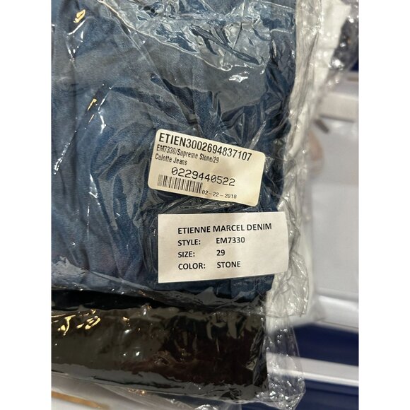 NWT Size 29 Etienne Marcel Supreme Stone Culotte, Chambray - Picture 7 of 7